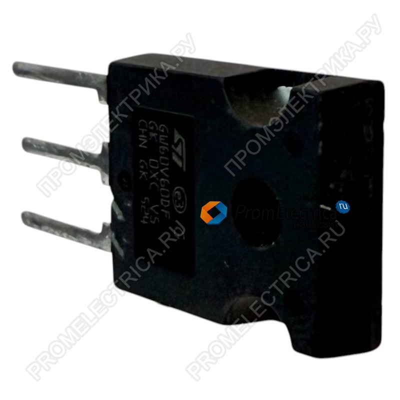 GW60V60DF Транзистор IGBT, N-канальный, 600 В, 80 А, 375 Вт, TO-247   STGW60V60DF