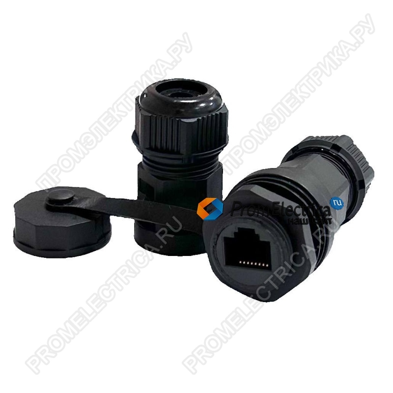 RJ45-M/M Соединитель гнездо RJ45 мама/мама, IP68
