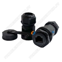 RJ45-M/M Соединитель гнездо RJ45 мама/мама, IP68