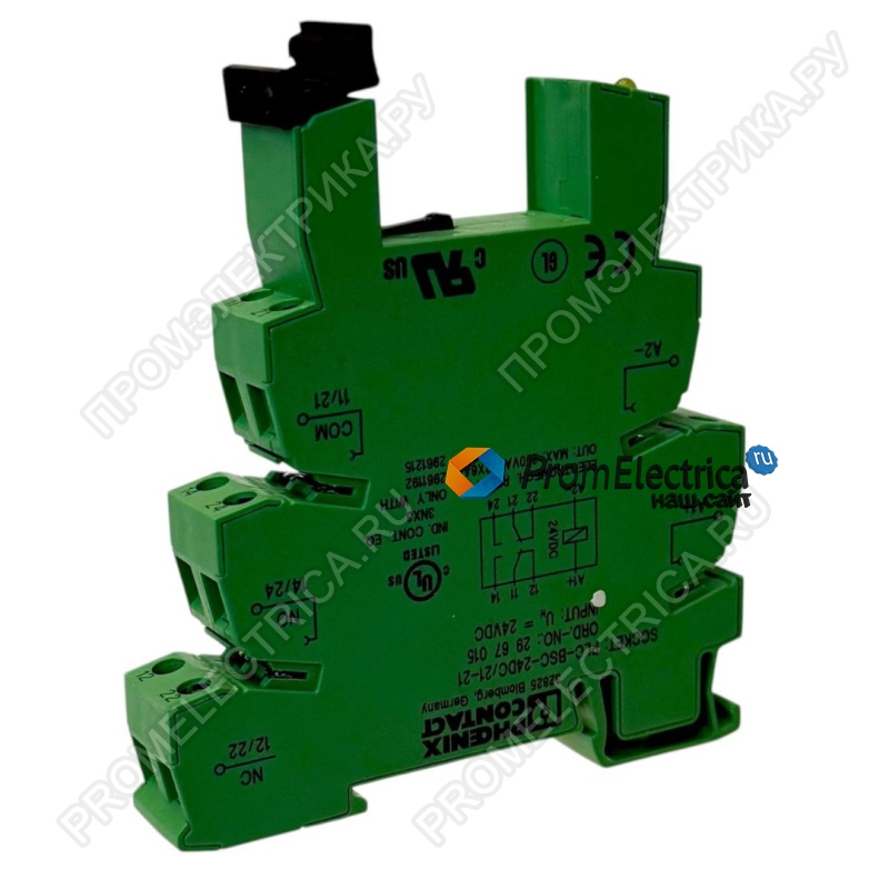 PLC-BSC- 24DC/21-21 Релейный блок 14 мм, для монтажной рейки NS 35/7,5, 24 В DC Phoenix Contact