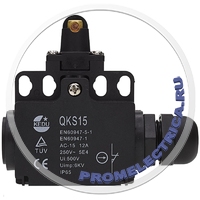 QKS15 Концевой выключатель безопасности IP565, EN60947-5-1, 250V, 12A, Kedu
