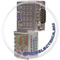 VIPA972-9DP10 Коммуникационный разъем PROFIBUS, EasyConn PB 90° LED, тактовая частота до 12 Мбит/с, металлический корпус, VIPA