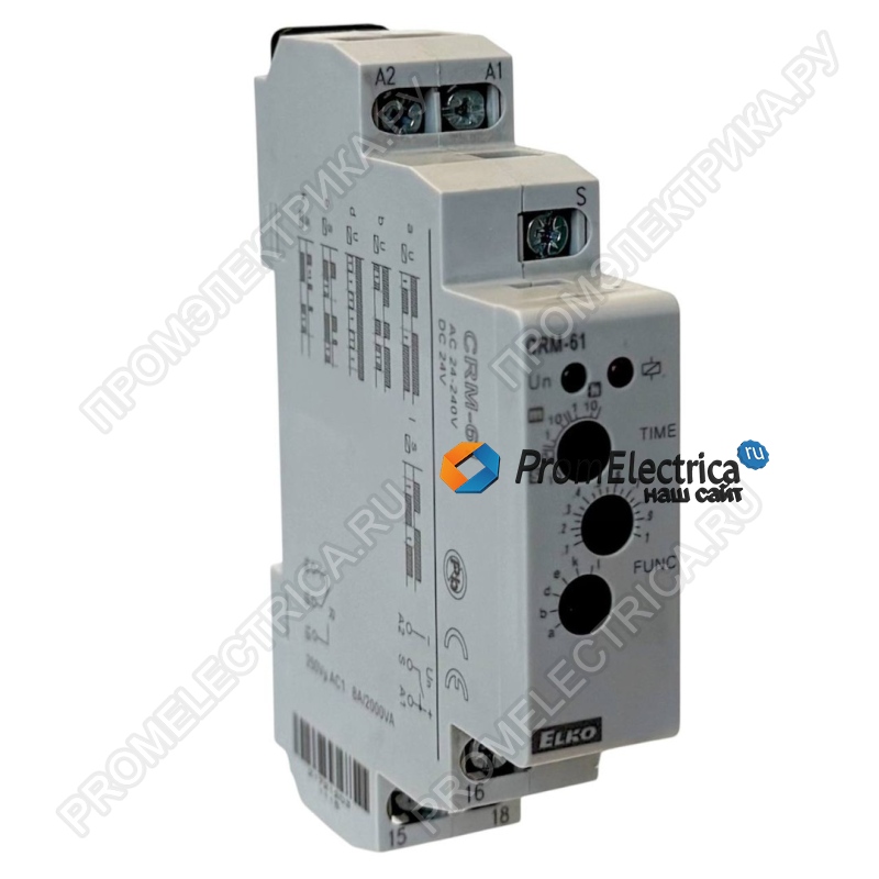 002470075 CRM-61  Многофункциональное реле времени 24-240V AC, 24V DC (1x8A_AC1)