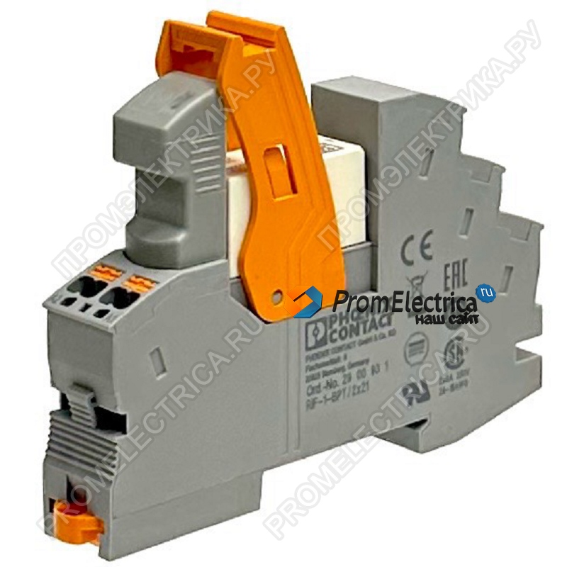 2903334  RIF-1-RPT-LDP-24DC/2X21 Релейный модуль, -40 °C ... 70 °C, 24VDC, вставная клемма, LED желт.. Phoenix Contact ,