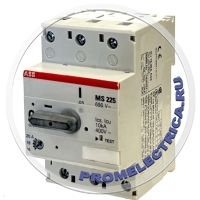 Автоматический выключатель для защиты двигателя 20.0A 50kA MS225 диапазон 16-20А ABB