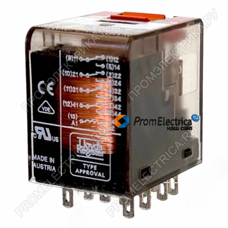 Реле 4P 24VAC 6A SHRACK