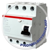 2CSF204004R1400 выключатель дифф. тока, УЗО 4P 40A 30мА ABB