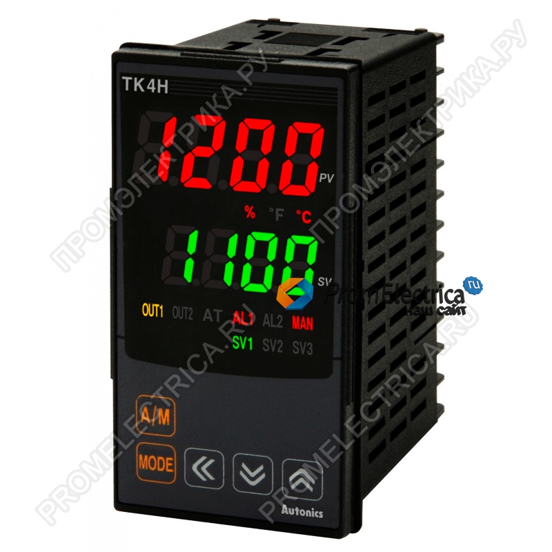 TK4H-B4CR Температурный контроллер, 4 разряда, 48х96х645мм, 100-240VAC, 2 аварийных выхода выход RS485