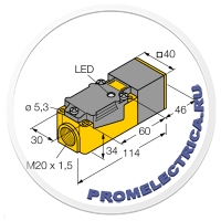 NI35-CP40-Y1X/S100 Индуктивный датчик 35мм, NAMUR, NC, -25...+100°C.8,2 V DC.