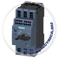 3RV2011-1AA25 ВЫКЛЮЧАТЕЛЬ АВТОМАТИЧЕСКИЙ ДЛЯ ЗАЩИТЫ ЭЛЕКТРОДВИГАТЕЛЯ, ТИПОРАЗМЕР S00, КЛАСС 10, РЕГ. РАСЦЕПИТЕЛЬ ПЕРЕГРУЗКИ 1.1... 1.6A, УСТАВКА РАСЦЕПИТЕЛЯ МАКСИМА