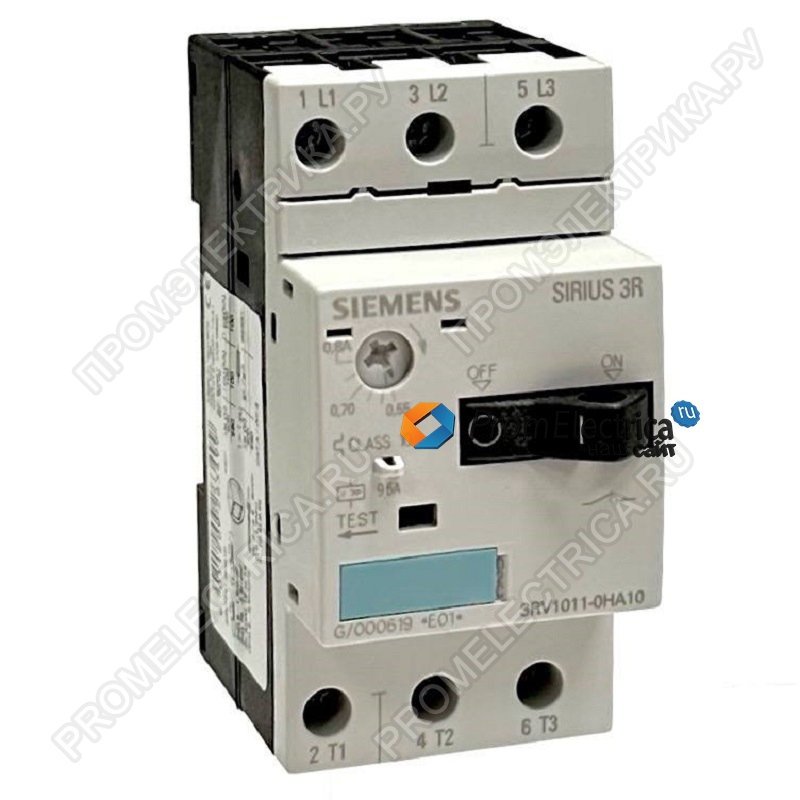 3RV1011-0HA10 Выключатель автоматический, 0.55...0.8A