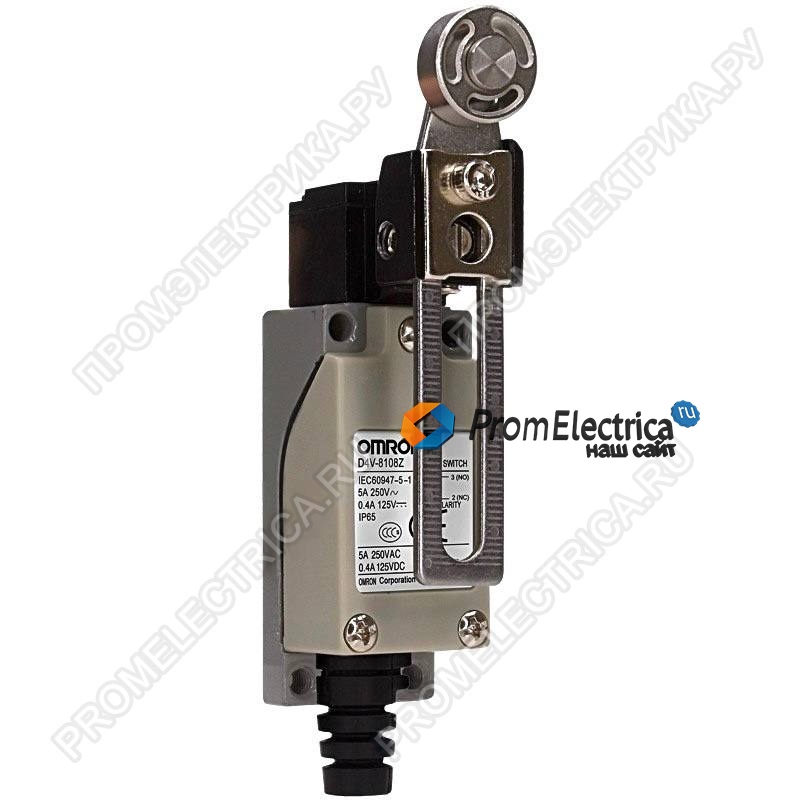 D4V-8108SZ-N Концевой выключатель серии D4V, с ролликовый R30, с земляной клемой, DPDB, ток 5 А, напряжение 230 В