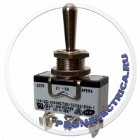 637H Тумблер 3 положения (ON)-OFF-(ON); 10A/250ВAC