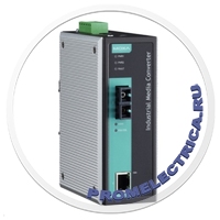 IMC-101-S-SC-T Медиаконвертер Ethernet 10/100BaseTX в 100BaseFX (одномодовое оптоволокно) в металлическом корпусе с расширенным диапазоном температур