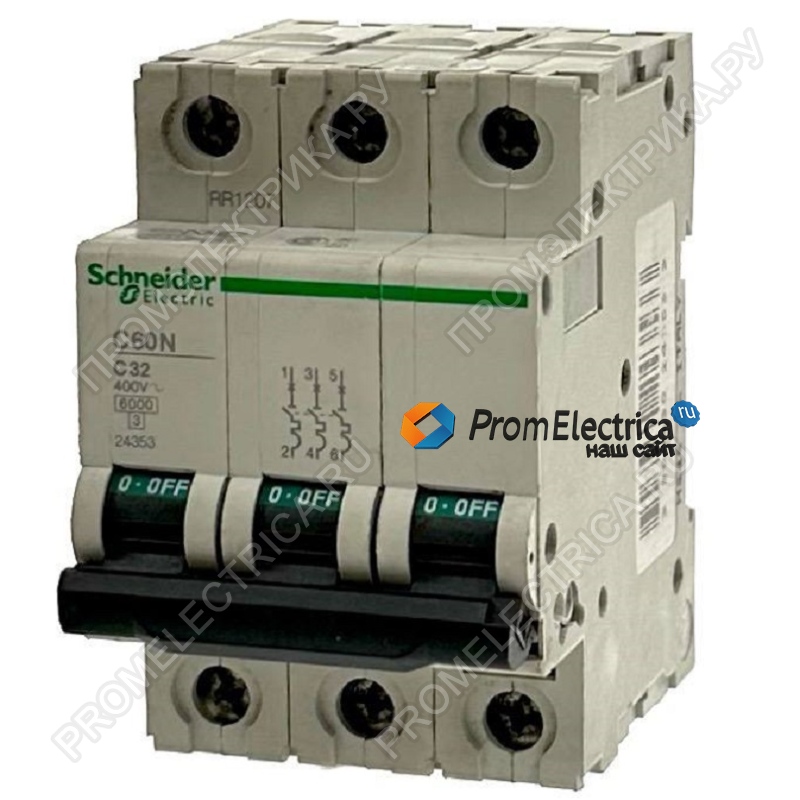 24353 Автоматический выключатель Schneider Electric Multi9 3P 32А (C) 6кА
