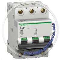 24353 Автоматический выключатель Schneider Electric Multi9 3P 32А (C) 6кА