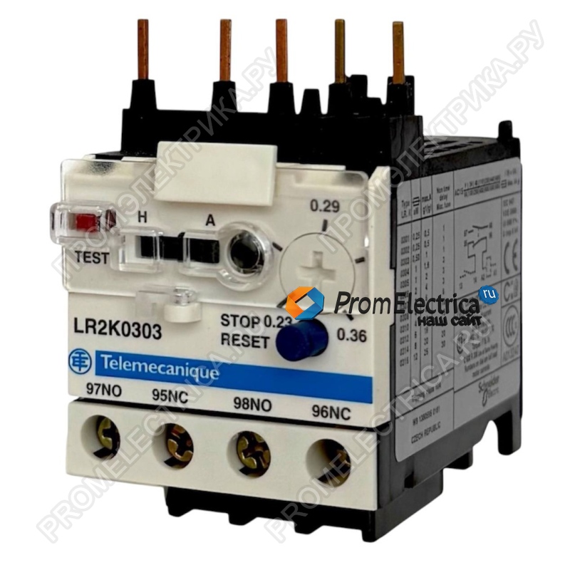 LR2K0303 Тепловое реле перегрузки 3p 0,23-0,36А