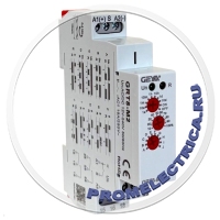 GRT8-M2 Многофункциональное реле времени, 12-240ACDC, 10 временных диапазонов.
