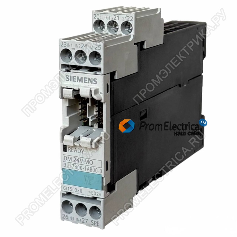3UF7300-1AB00-0 МОДУЛЬ ДИСКРЕТНЫХ СИГНАЛОВ, 4 ВХОДА И 2 РЕЛЕЙНЫХ ВЫХОДА, НАПРЯЖЕНИЕ ВХОДОВ DC 24V