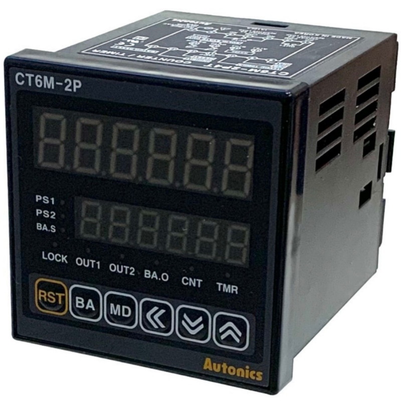 CT6M-I4 (100-240VAC) Цифровой счётчик-таймер, индикаторный, 72х72мм, 6 разрядов, сброс,100-240VAC Au