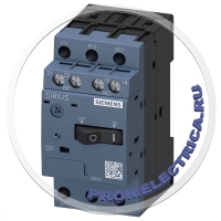 3RV1011-1GA15 ВЫКЛЮЧАТЕЛЬ АВТОМАТИЧЕСКИЙ, ТИПОРАЗМЕР S00, ДЛЯ ЗАЩИТЫ ЭЛЕКТРОДВИГАТЕЛЯ, КЛАСС 10, A-РАСЦЕПИТЕЛЬ 4.5...6.3A, N-РАСЦЕПИТЕЛЬ 76A, ВИНТОВЫЕ КЛЕММЫ