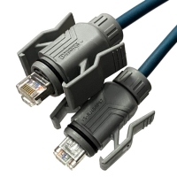 1652033 VS-8-VS67-VS67/4P-AWG26-CF/5,0 Сетевой Ethernet-кабель, CAT5e, экранированный, 4 пары,AWG 26 (7-пров), Line, RAL 5021, RJ45/IP67 и RJ45/IP67, 5метров
