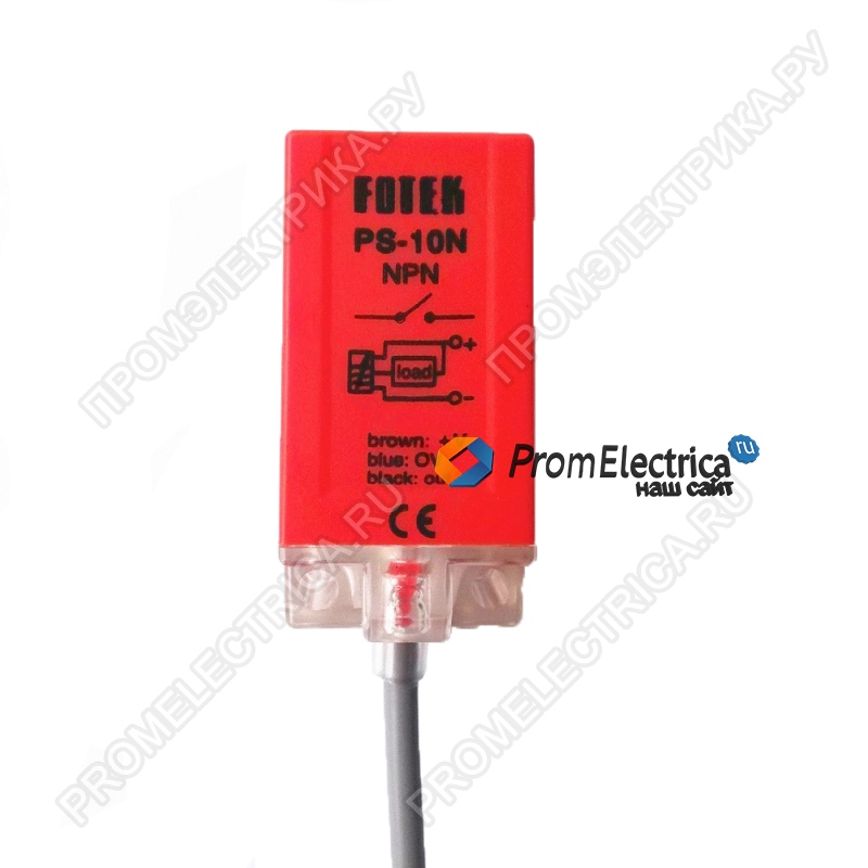 PS-10N Индуктивный датчик, NPN, NO, 10-30VDC Fotek