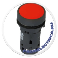 XB7NA45 Кнопка диаметром 22 мм, красная, с возвратом, контакты НО + НЗ, Schneider Electric