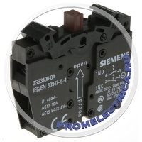 3SB3400-0A Контактная группа; NC + NO; 22мм; на фронтальную панель Siemens