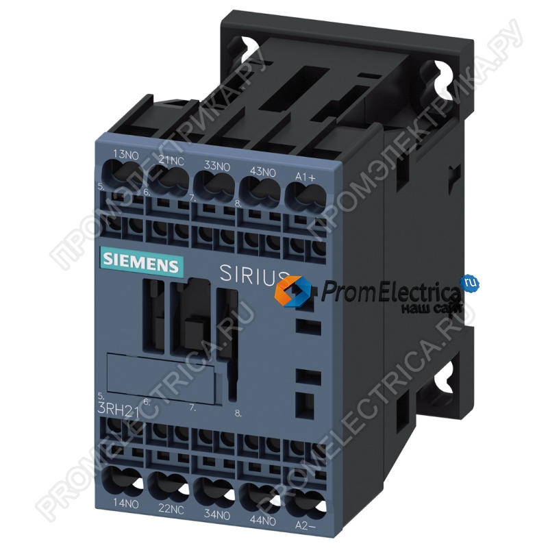 3RH2131-2BB40 Контактор 3НО+1НЗ, 24VDC, пружинные клеммы, Siemens
