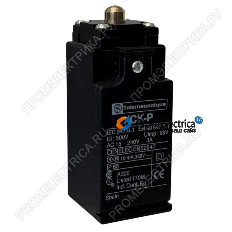 XCK-P110PG11 Концевой выключатель, нажимной плунжер 1NO+1NC