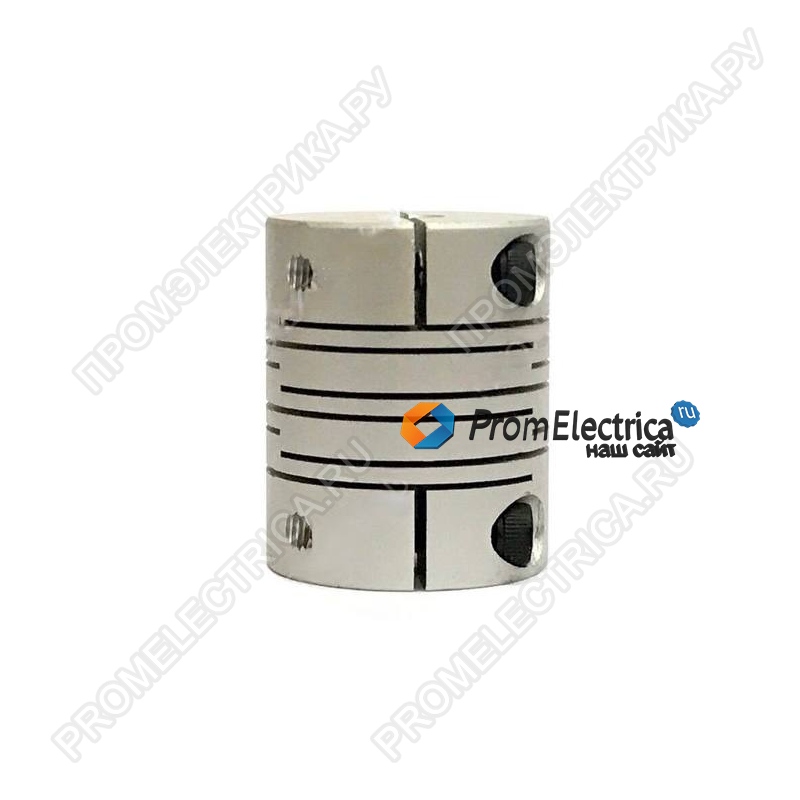 SRB-22C 5*6.3 Муфта разрезная, d=22мм, с зажимным кольцом, диаметры валов 5*6.3мм