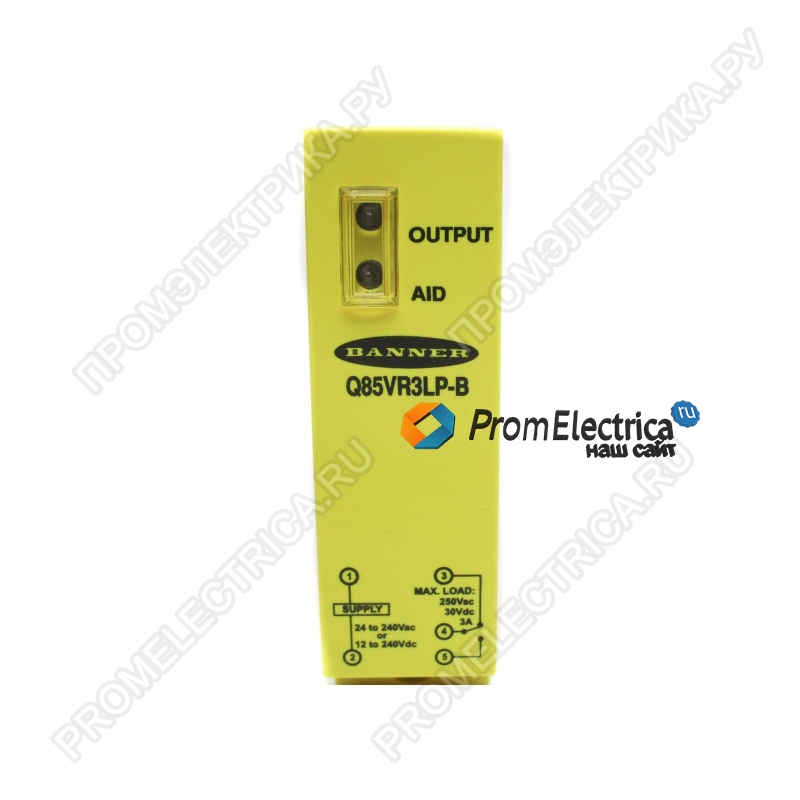 Q85VR3LP-B Оптический датчик, диффуз. отр. 4,6 м., 24-240/12-240 AC/DC, NEMA 13, IP67