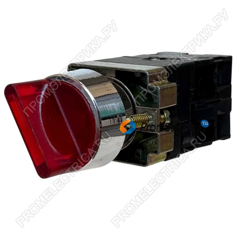 XB2-BK1443 Переключатель 2 положения с фиксацией с подсветкой, красный