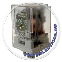 R15-2013-23-1220-WTLD Реле 10А, 3СО, 220В пост., тест-кнопка, светодиод, выпрям. диод