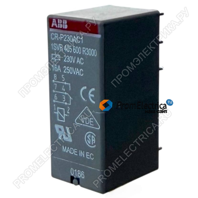 1SVR405600R3000 Реле CR-P230AC1 230B AC 1ПК (16А)