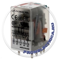 R4N-2014-23-1220-WT Реле: электромагнитное; 4PDT; Uобмотки:220V DC; 6A/250V AC; 0,9Вт, Relpol