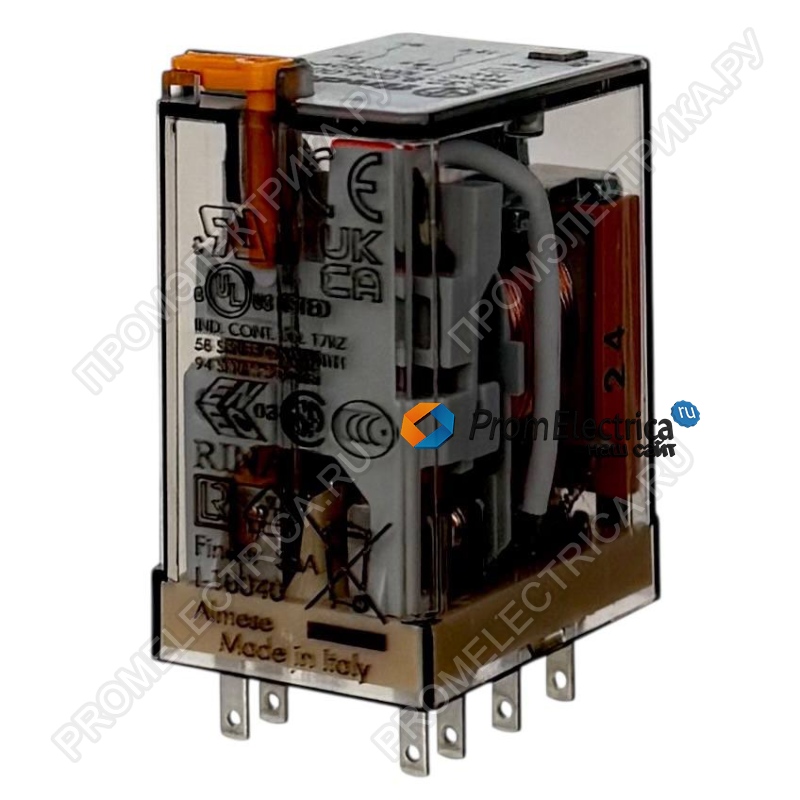 553280240040 Реле: электромагнитное; DPDT; Uобмотки:24ВAC; 10A/250ВAC; 190Ом