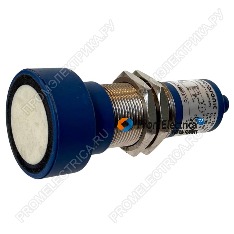 MIC+340/IU/TC Ультразвуковой датчик, рабочая зона (350…3400 мм), макс. расстояние 5000 мм, М30х1,5, выход 4…20 mA/0..10В, LED-дисплей