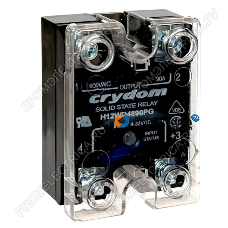 H12WD4890PG Твердотельные реле, 015-90А, 48-660V, управление 4-32VDC