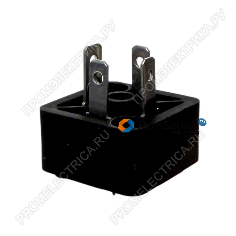 Разъем соленоидный, гнездо, формат С, шаг контактов 9,4мм, папа, 6А, 250В, PIN: 4,прямой Производитель: HIRSCHMANN