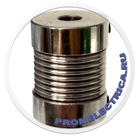 SRW20-6*10 Муфта сильфонная (STEEL), D=20мм, L= 27мм, d1=6мм, d2=10мм