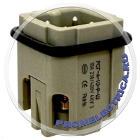 РСГ-4-10-Р-Ш Разъем / вставка / папа / штекер, 4 Pin, винт. присоединение, 10 Ампер, 500 Вольт.