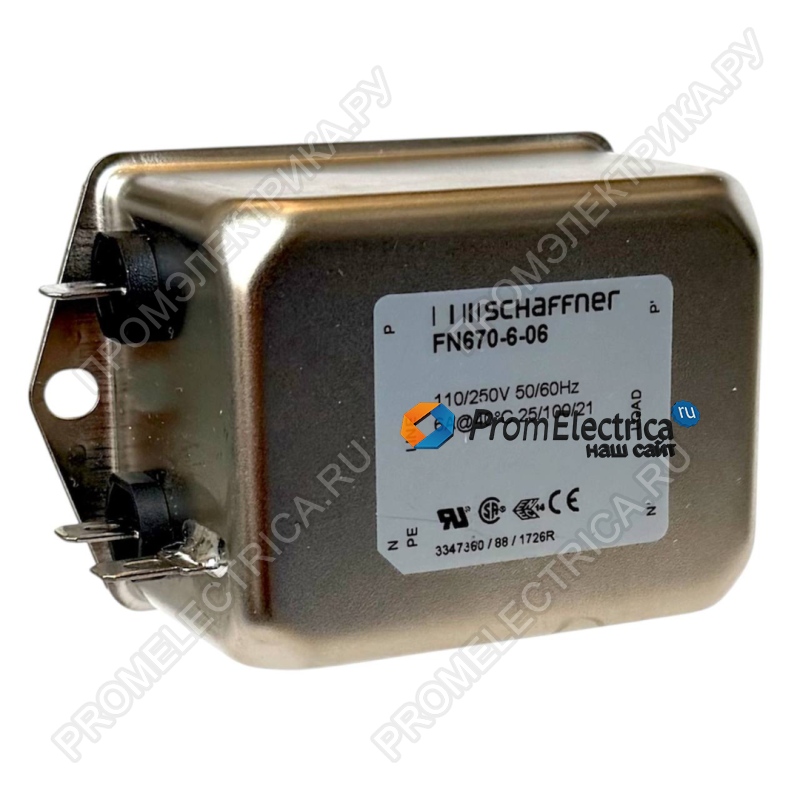 FN670-6-06 1-Фазный Двухступенчатый Фильтр