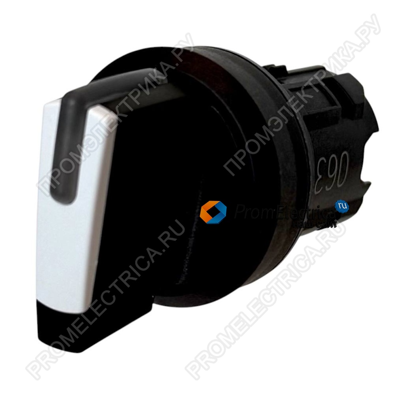 3SU1002-2BM60-0AA0 Переключатель, с подсветкой, 22 мм, круглый, пластик, белый, переключатель, короткий, 3 положения переключателя