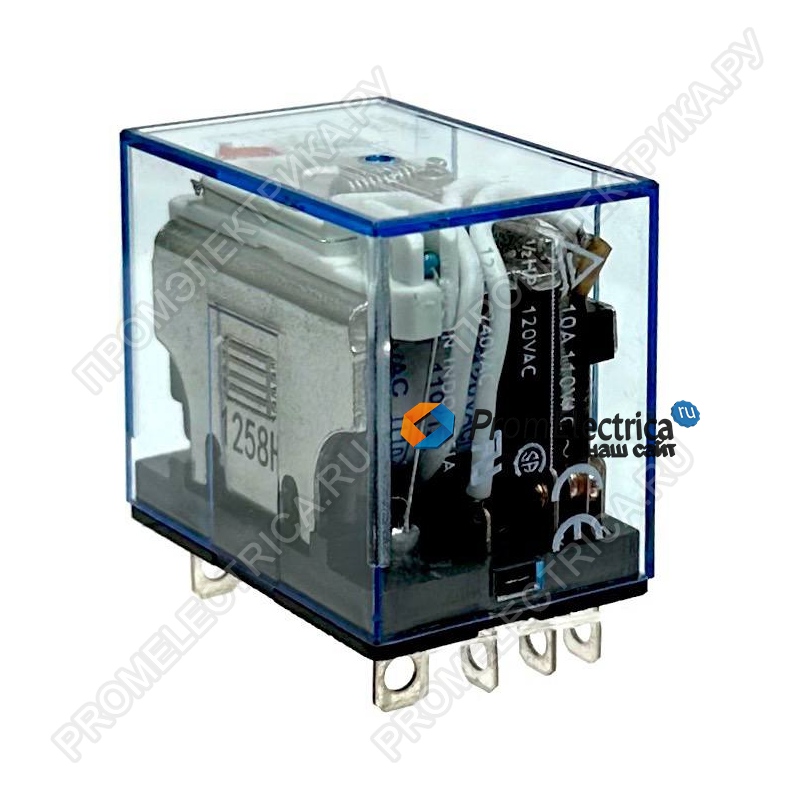 LY4N-J-110DC Реле серии LY, форма контактов 4PDT, светодиодный индикатор, напряжение питания 110 vdc