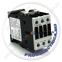 3RT1025-1BB44 контактор 3-пол., AC-3, 7.5 КВТ/ 400 V, ном. напряжение управления US = DC 24 V, 2НO+2НЗ, типоразмер S0, в