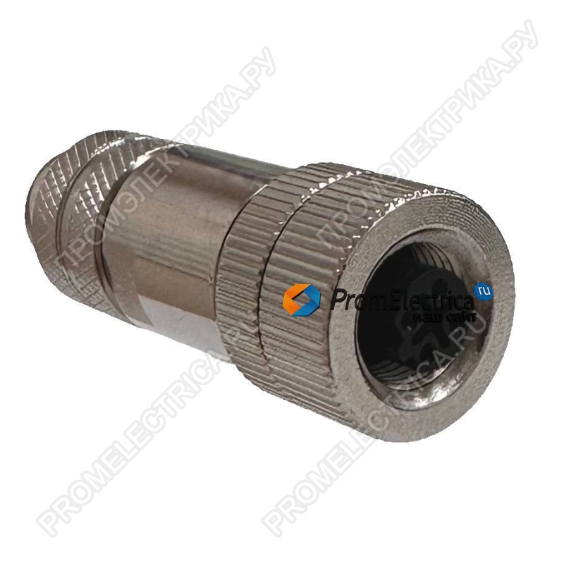 B-DM-PG7/9-M Прямой разъем M12, 5PIN, гнездо мама, PG7, B-code, металл