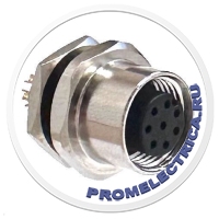 RB-GM-M Разъем A-code блочный 8 PIN гнездо