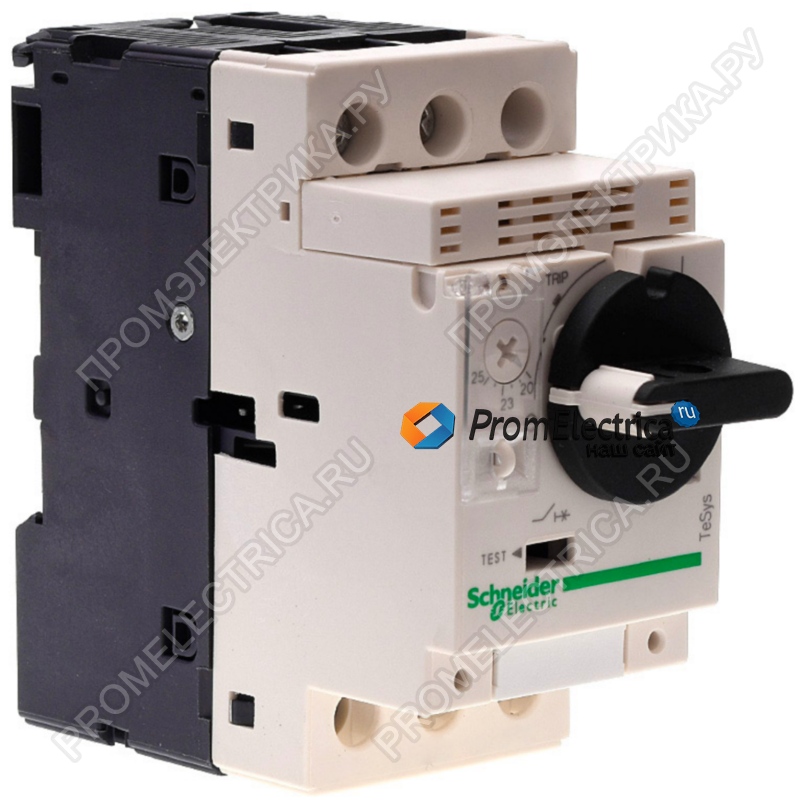 GV2P07AE11TQ Силовой автомат для защиты двигателя Schneider Electric TeSys GV2 2.5А 3P, термомагнитный расцепитель, Schneider Electric